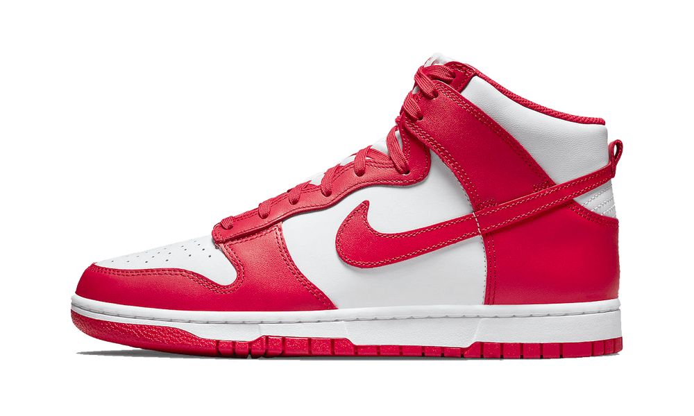 Nike dunk red outlet white