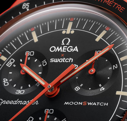 Swatch x Omega Bioceramic Moonswatch Mission On Earth Lava - SneakCenter