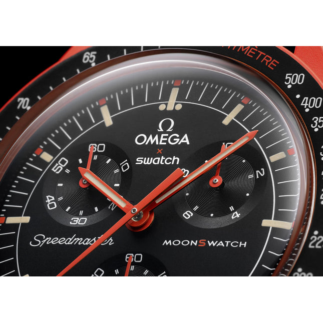 Swatch x Omega Bioceramic Moonswatch Mission On Earth Lava - SneakCenter