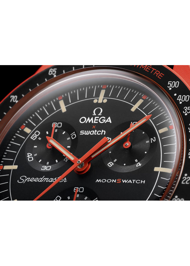 Swatch x Omega Bioceramic Moonswatch Mission On Earth Lava - SneakCenter