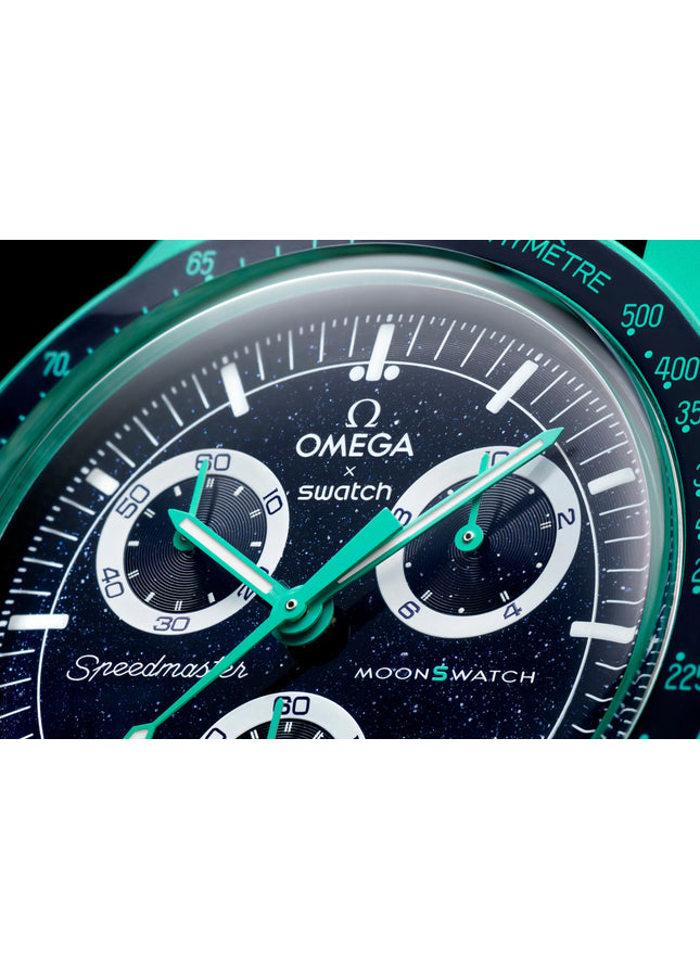 Swatch x Omega Bioceramic Moonswatch Mission On Earth Polar Lights - SneakCenter