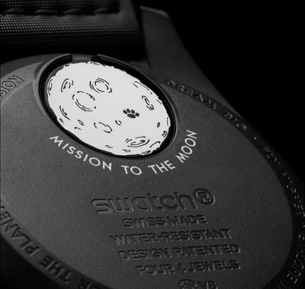 Swatch x Omega x Snoopy Black Mission to the Moonphase New Moon - SneakCenter