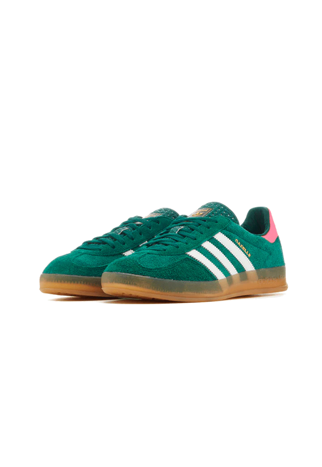 Adidas Gazelle Indoor Collegiate Green Lucid Pink - SneakCenter