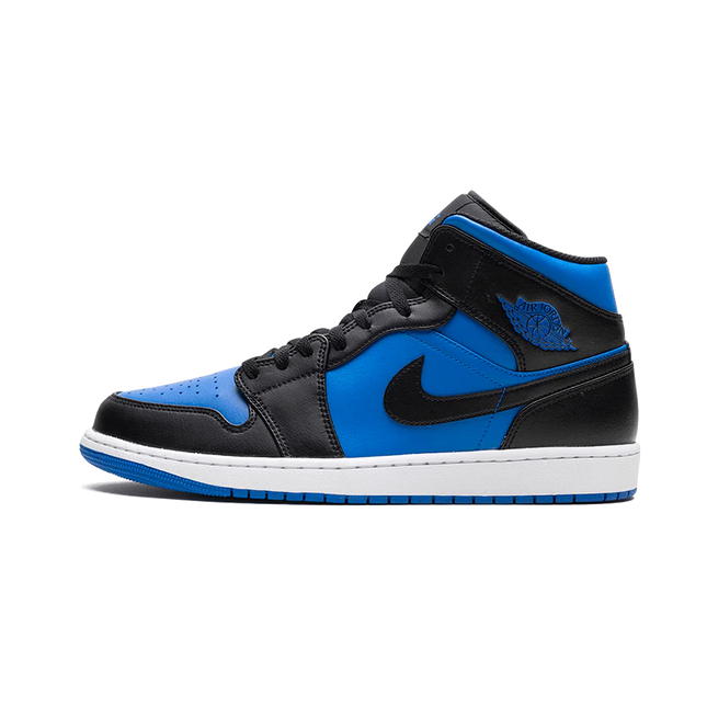 Air Jordan 1 Mid Black Royal Blue - SneakCenter