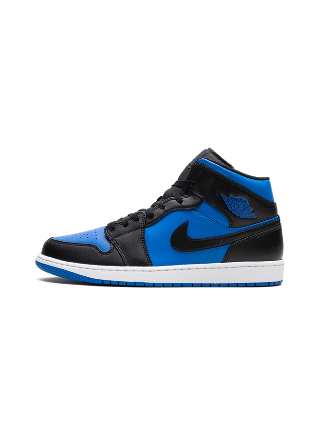 Air Jordan 1 Mid Black Royal Blue - SneakCenter