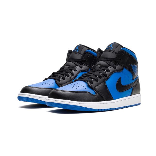 Air Jordan 1 Mid Black Royal Blue - SneakCenter