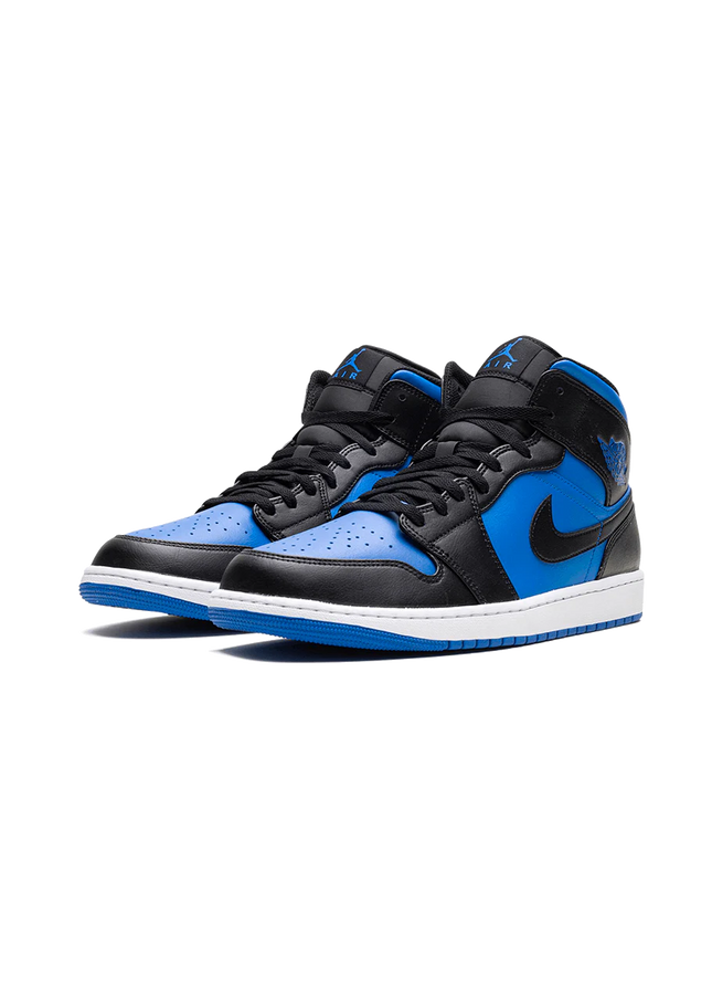 Air Jordan 1 Mid Black Royal Blue - SneakCenter
