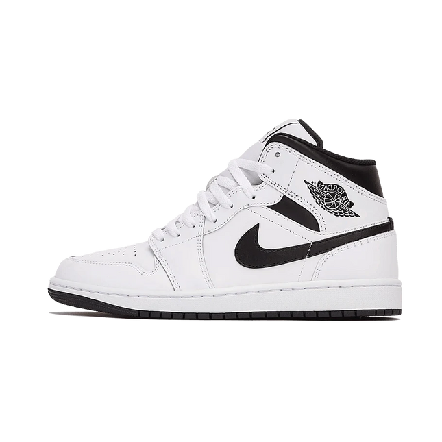 Air Jordan 1 Mid White Black - SneakCenter