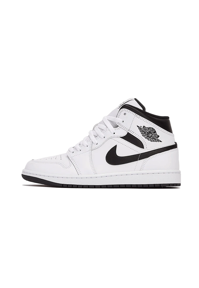 Air Jordan 1 Mid White Black - SneakCenter