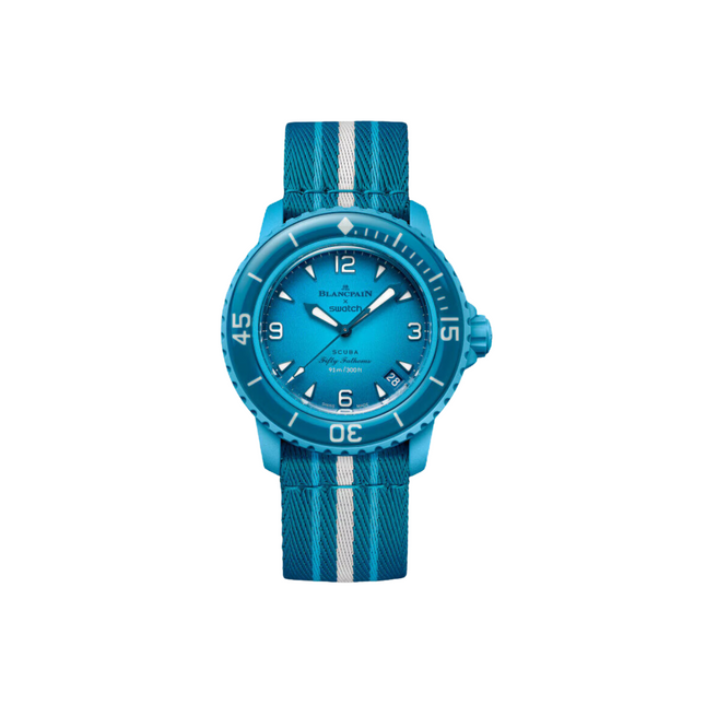 Blancpain x Swatch Scuba Fifty Fathoms Blue Lagoon - SneakCenter