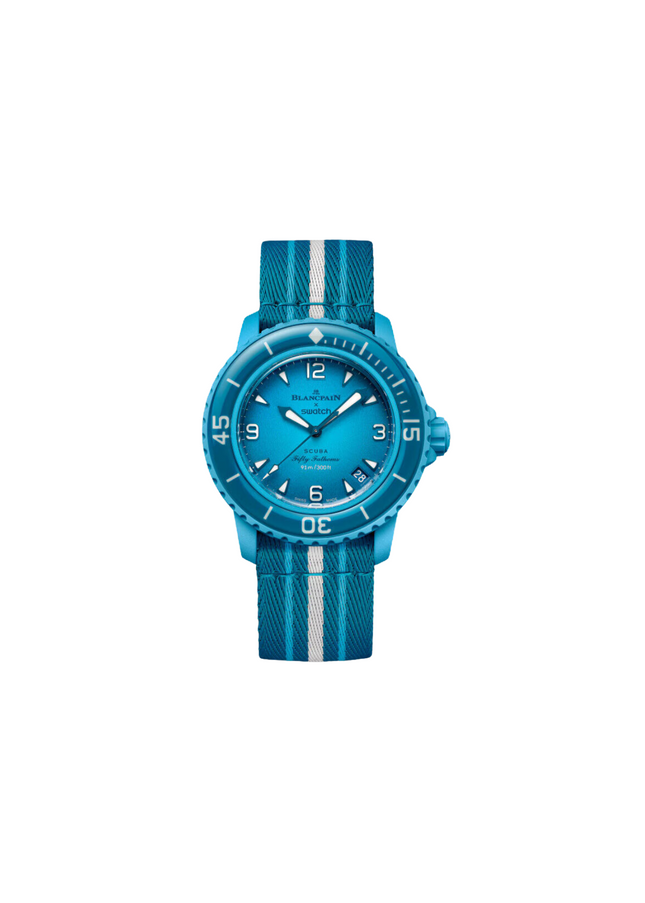 Blancpain x Swatch Scuba Fifty Fathoms Blue Lagoon - SneakCenter