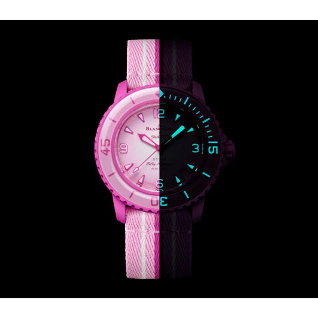Blancpain x Swatch Scuba Fifty Fathoms Pink Ocean