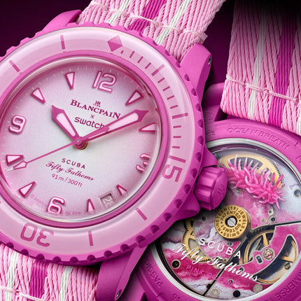 Blancpain x Swatch Scuba Fifty Fathoms Pink Ocean