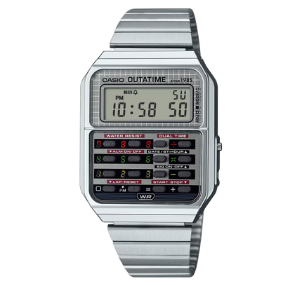 CASIO CA-500 Calculator Watch "Silver" Back To The Future