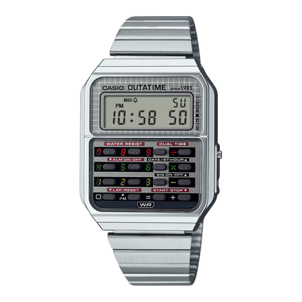 CASIO CA-500 Calculator Watch "Silver" Back To The Future