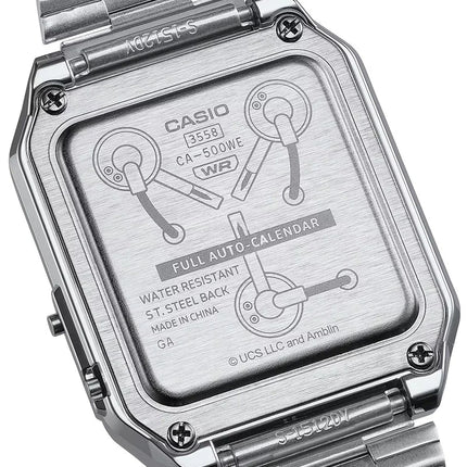 CASIO CA-500 Calculator Watch "Silver" Back To The Future