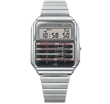 CASIO CA-500 Calculator Watch "Silver" Back To The Future