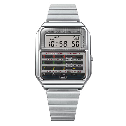 CASIO CA-500 Calculator Watch "Silver" Back To The Future