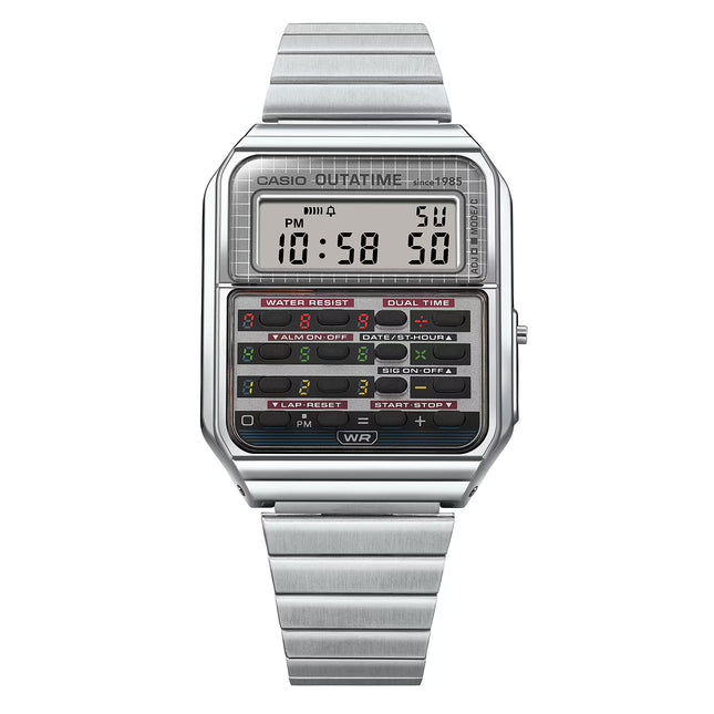 CASIO CA-500 Calculator Watch "Silver" Back To The Future