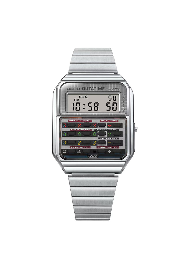 CASIO CA-500 Calculator Watch "Silver" Back To The Future