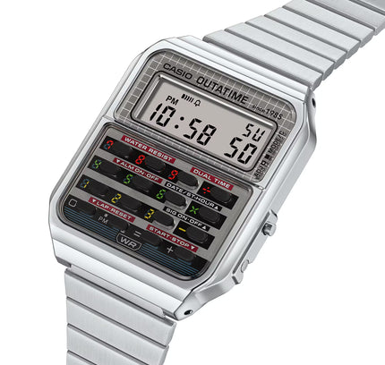 CASIO CA-500 Calculator Watch "Silver" Back To The Future