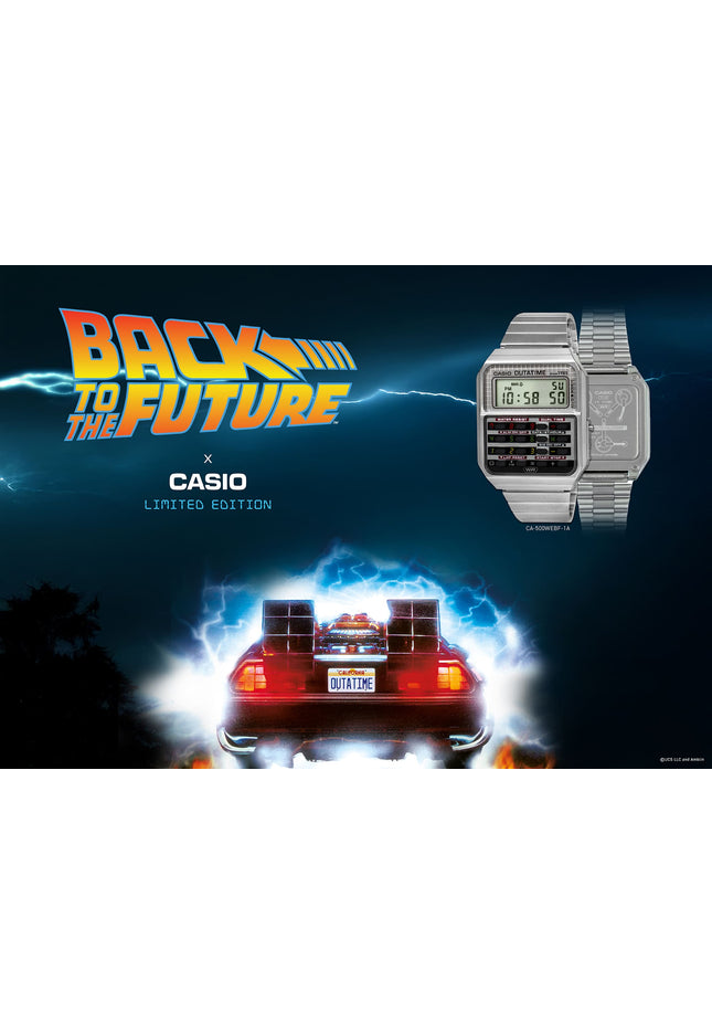CASIO CA-500 Calculator Watch "Silver" Back To The Future - SneakCenter