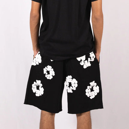 Denim Tears The Cotton Wreath Shorts Black