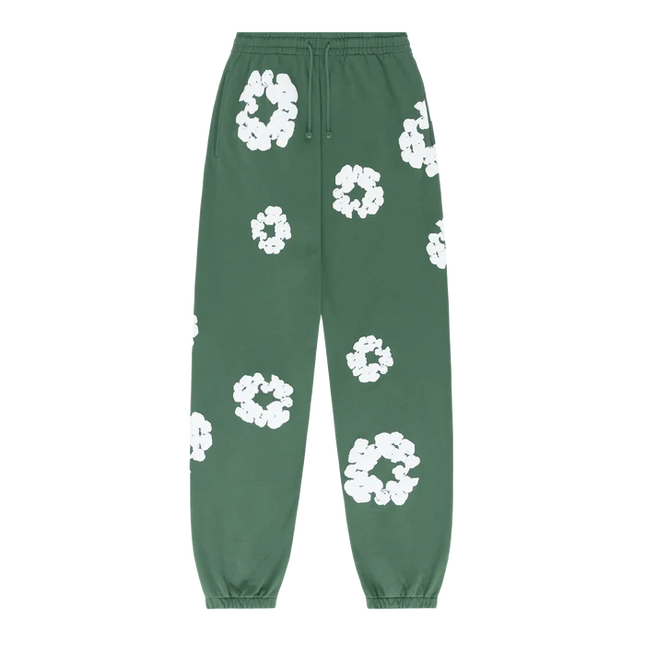 Denim Tears The Cotton Sweatpants Green - SneakCenter
