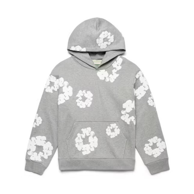 Denim Tears The Cotton Wreath Sweatshirt Grey - SneakCenter