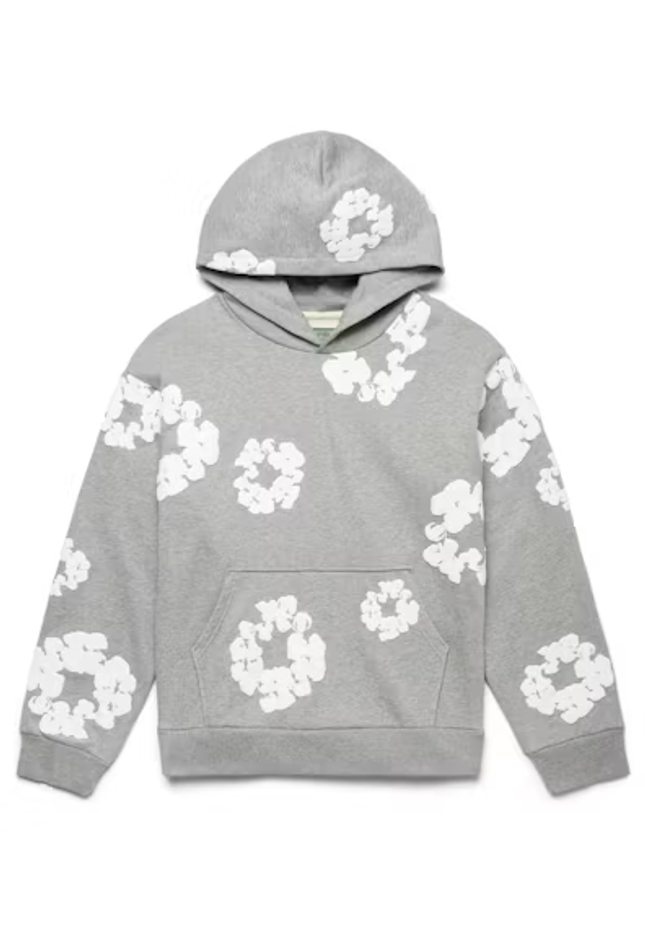 Denim Tears The Cotton Wreath Sweatshirt Grey - SneakCenter