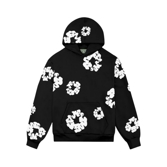 Denim Tears The Cotton Wreath Sweatshirt Black - SneakCenter