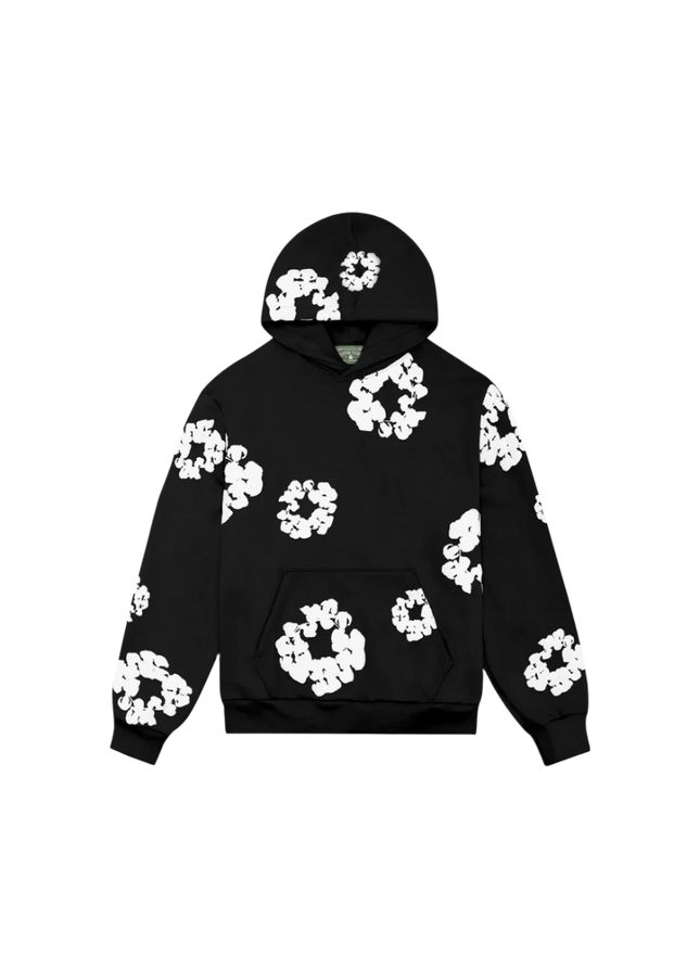 Denim Tears The Cotton Wreath Sweatshirt Black - SneakCenter