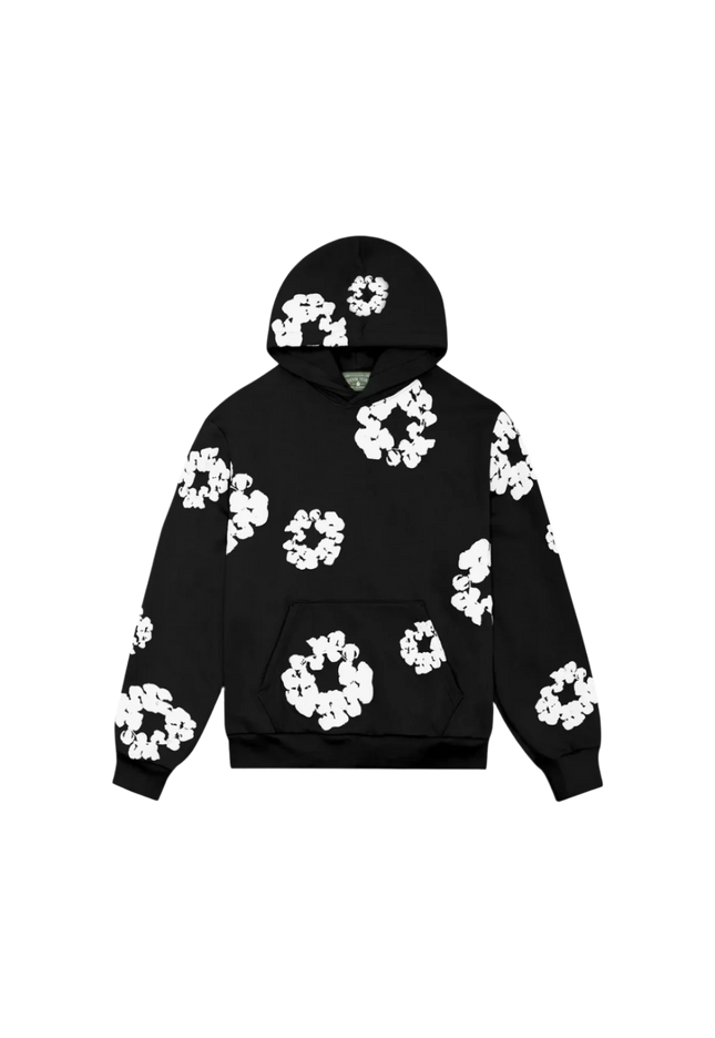 Denim Tears The Cotton Wreath Sweatshirt Black - SneakCenter
