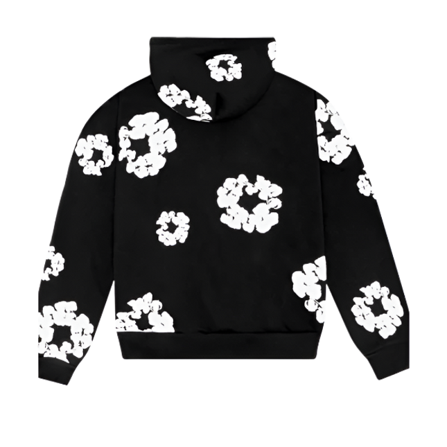 Denim Tears The Cotton Wreath Sweatshirt Black - SneakCenter