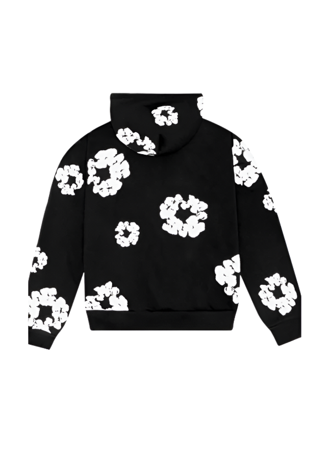 Denim Tears The Cotton Wreath Sweatshirt Black - SneakCenter