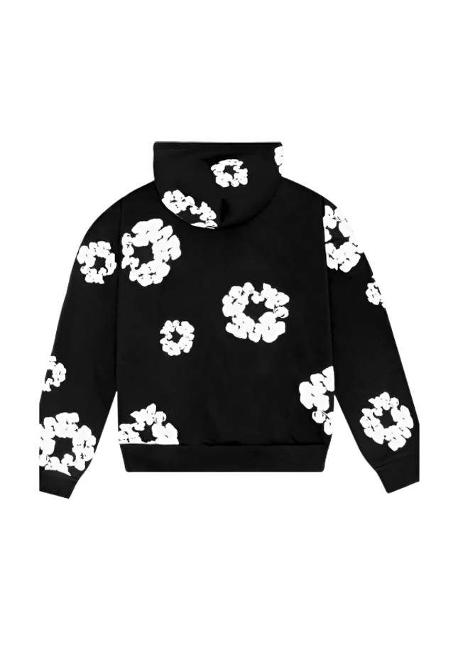Denim Tears The Cotton Wreath Sweatshirt Black - SneakCenter