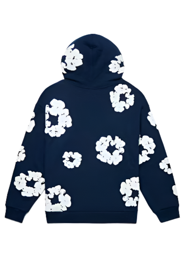 Denim Tears The Cotton Wreath Sweatshirt Navy - SneakCenter