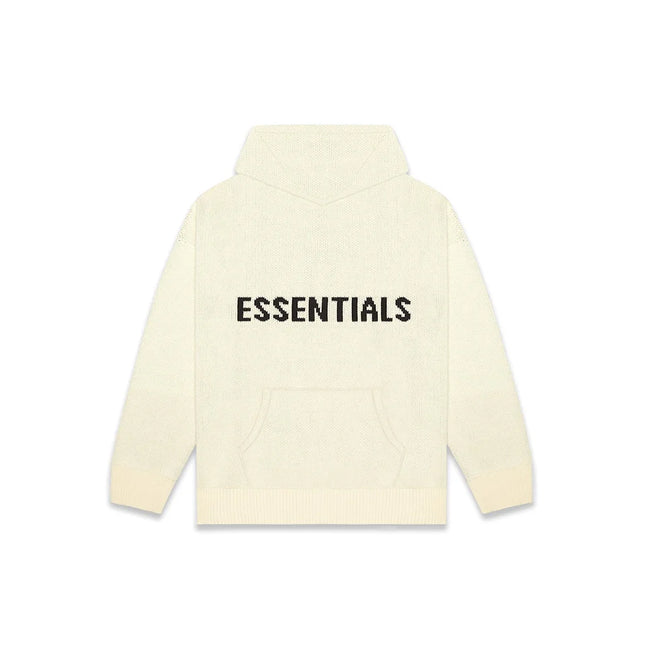 Fear of God Essentials Knit Hoodie "Cream" - SneakCenter