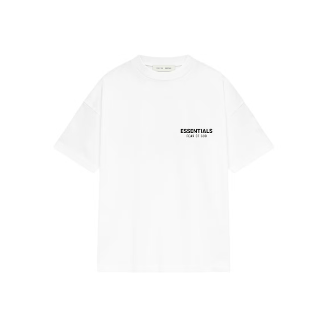 Fear of God Essentials Classic Sleeve Tee Bright White - SneakCenter
