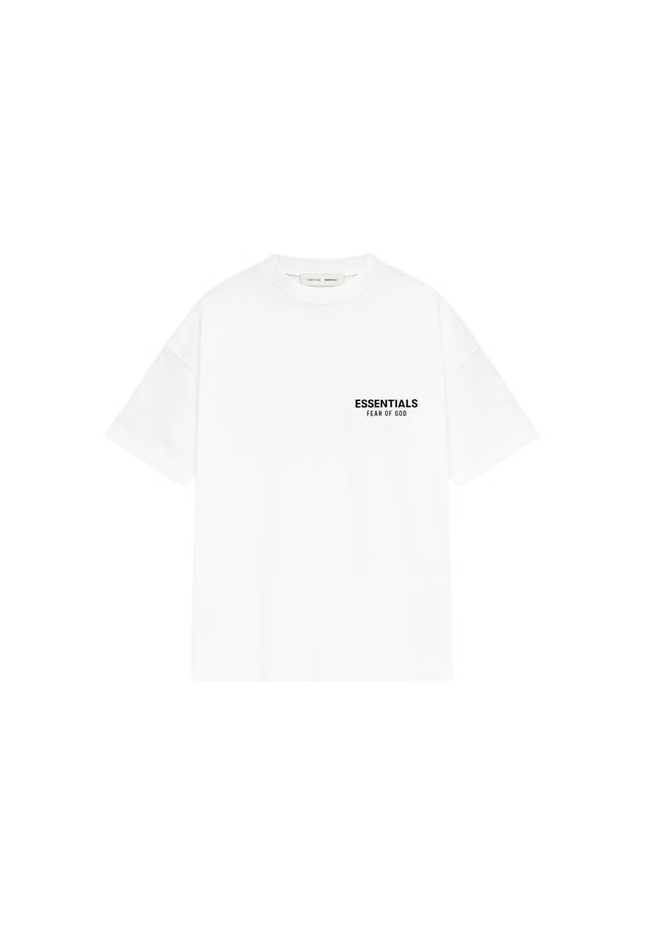 Fear of God Essentials Classic Sleeve Tee Bright White - SneakCenter
