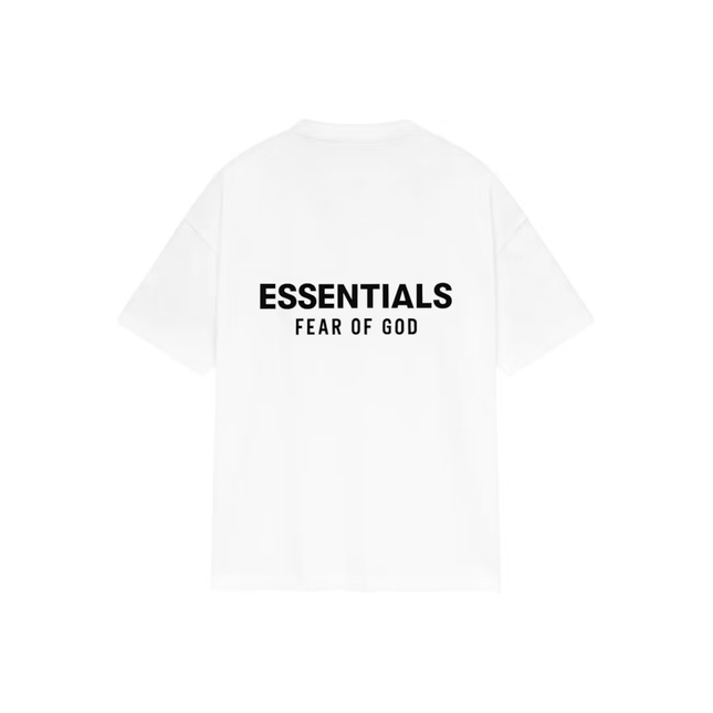 Fear of God Essentials Classic Sleeve Tee Bright White - SneakCenter