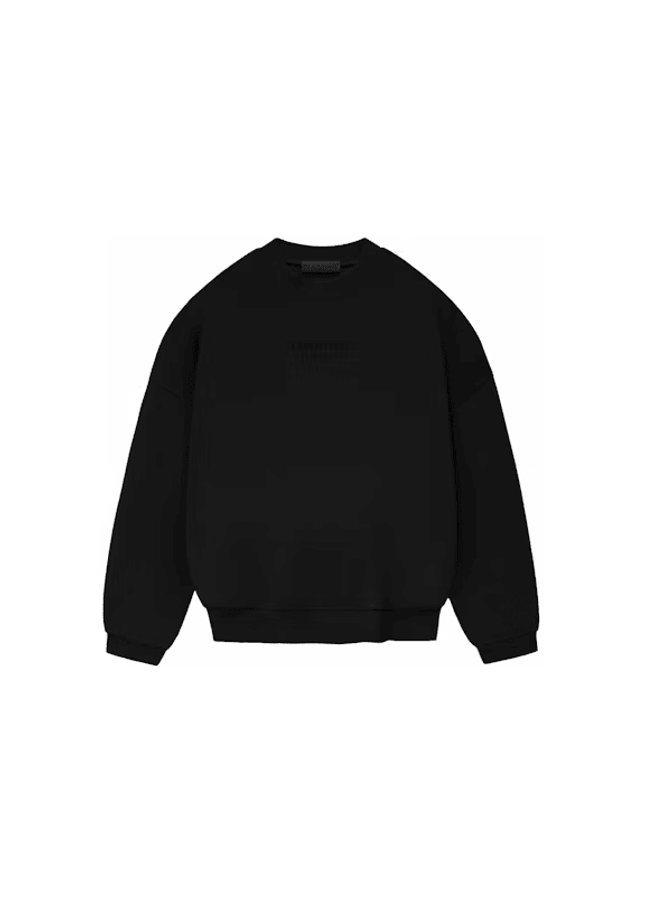 Fear of God Essentials Crewneck Jet Black - SneakCenter