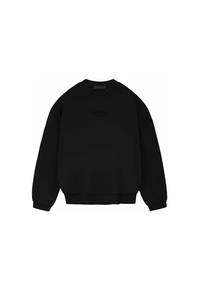 Fear of God Essentials Crewneck Jet Black - SneakCenter