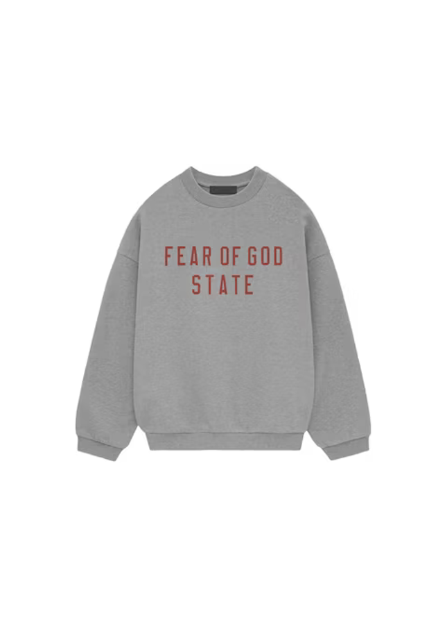Fear of God Essentials Fleece Crewneck Dark Heather - SneakCenter