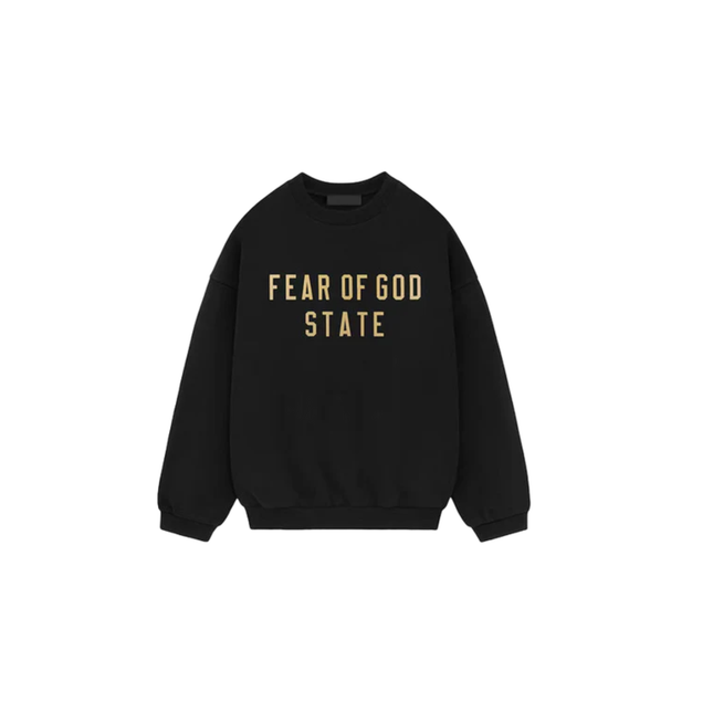 Fear of God Essentials Fleece Crewneck State Black