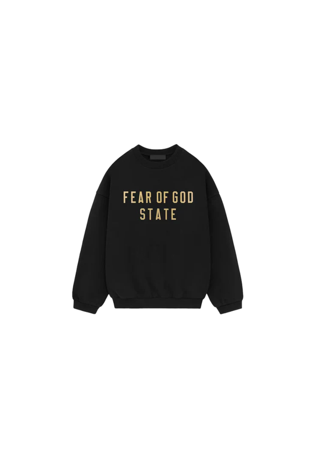 Fear of God Essentials Fleece Crewneck State Black