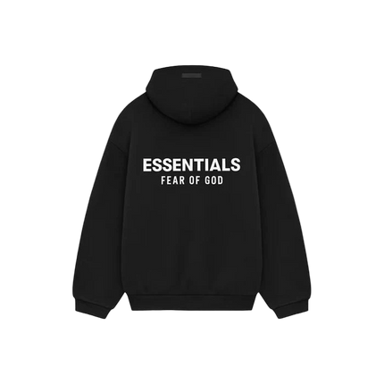 Fear of God Essentials Fleece Hoodie (FW24) Black White