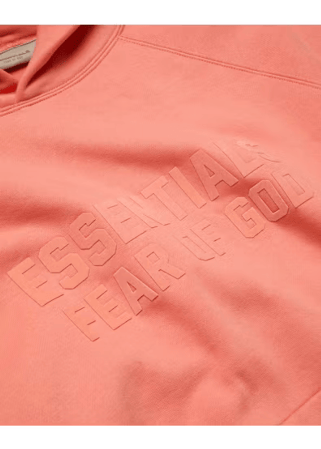 Fear of God Essentials Hoodie Coral - SneakCenter
