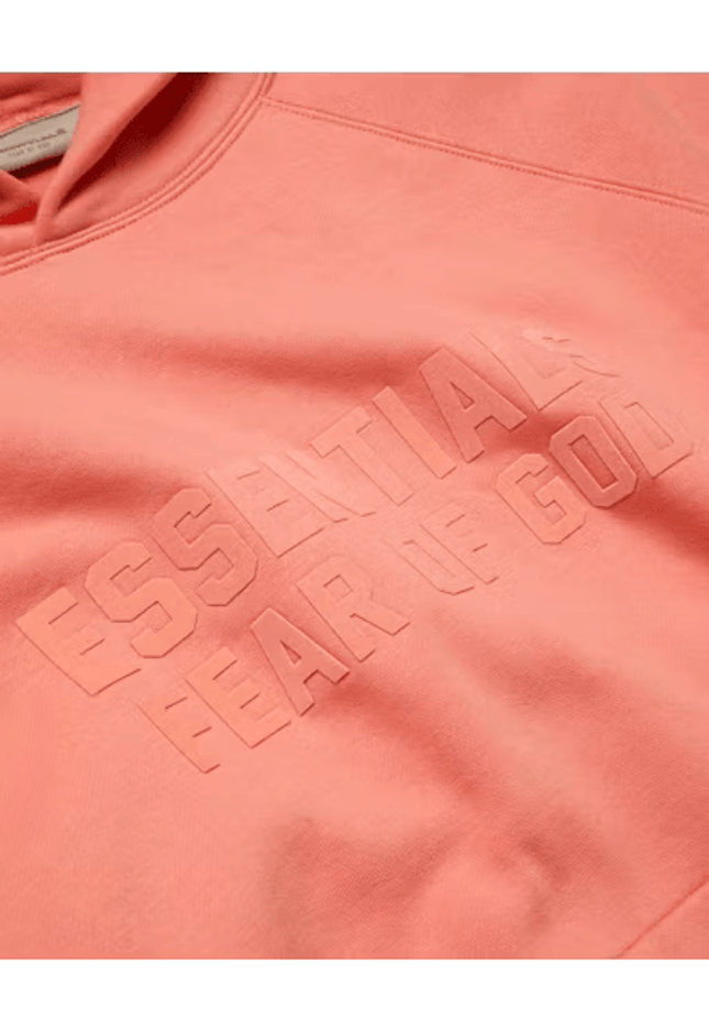 Fear of God Essentials Hoodie Coral - SneakCenter