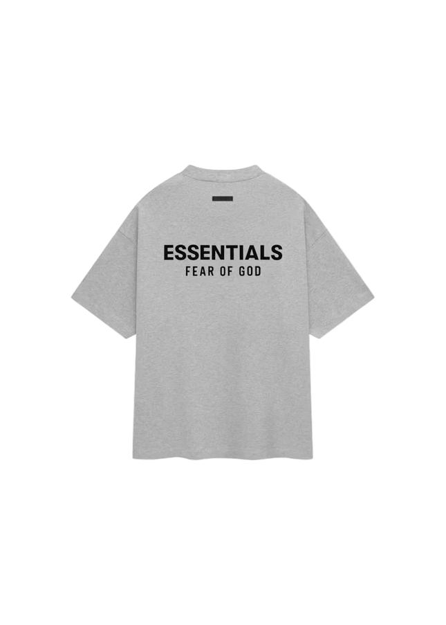 Fear of God Essentials Jersey Crewneck T-Shirt Light Heather Gray